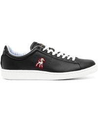 Undercover - Logo-Patch Leather Sneakers - Lyst