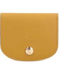 Longchamp - Épure Logo-Embossed Card Holder - Lyst