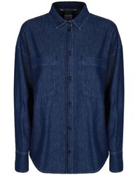 Max Mara - Camisa Vaquera Con Botones - Lyst
