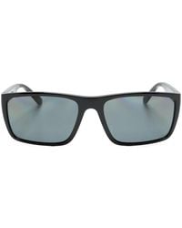 Scuderia Ferrari - Logo-Plaque Rectangle-Frame Sunglasses - Lyst