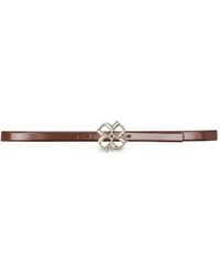 Dorothee Schumacher - Subtle Shine Rose-Buckle Leather Belt - Lyst