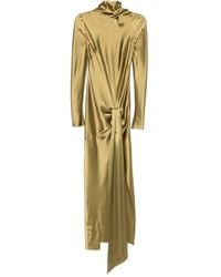 Galvan London - Emilie Tie Midi Dress - Lyst
