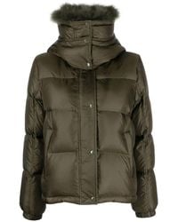 Yves Salomon - Logo-Patch Padded Jacket - Lyst