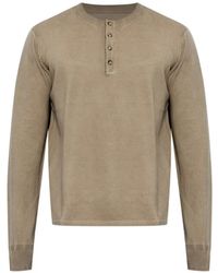 Rag & Bone - Button-Fastening T-Shirt - Lyst