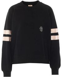Repetto - Logo-Embroidered Stripe-Detail Sweatshirt - Lyst