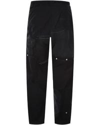 By Walid - Pantalon Droit À Taille Élastique Et Design Patchwork - Lyst