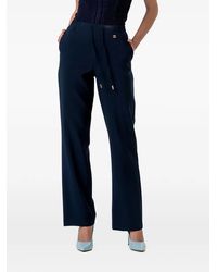 Fracomina - Drawstring Straight-Leg Trousers - Lyst