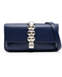 Ports 1961 - Geometric-Detail Leather Shoulder Bag - Lyst