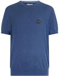 Philipp Plein - Monogram-Pattern T-Shirt - Lyst