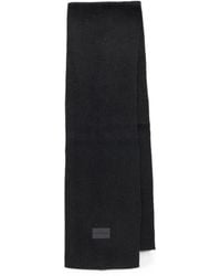 MICHAEL Michael Kors - Logo-Patch Ribbed-Knit Scarf - Lyst