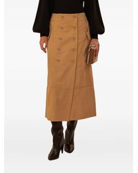 FARM Rio - Double-Breasted Buttoned Skirt - Lyst