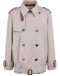 Tod's - Cotton Trench Jacket - Lyst