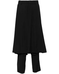 Comme des Garçons - Layered Wool Trousers - Lyst