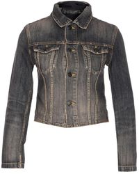 Balenciaga - Lace-Up Denim Jacket - Lyst