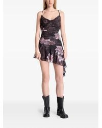 AllSaints - Robe Asymétrique À Fleurs - Lyst
