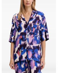 Chantelle - Explore Abstract-Print Short-Sleeve Shirt - Lyst