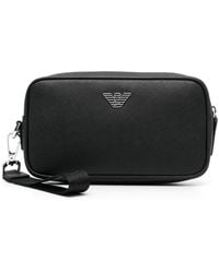 Emporio Armani - Toilettas Met Logoplakkaat - Lyst