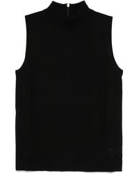 MICHAEL Michael Kors - High-Neck Sleeveless Top - Lyst