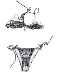 Jean Paul Gaultier - The Black Diablo Graphic-print Bikini - Lyst