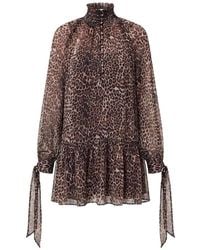 Nicholas - Leopard-Print Mini Dress - Lyst