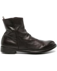 Officine Creative - Zip-Up Leather Ankle Boots - Lyst