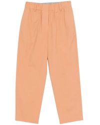Alysi - Elasticated Straight Trousers - Lyst