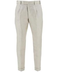 PT Torino - Pleated Tailored Trousers - Lyst