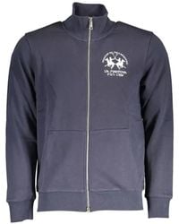 La Martina - Sweat Zippé En Coton À Logo Brodé - Lyst