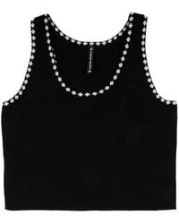 Chrome Hearts - Cross-Print Cropped Tank Top - Lyst