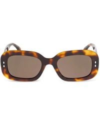 Isabel Marant - Tortoiseshell-Effect Rectangle-Frame Sunglasses - Lyst