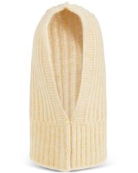 A.P.C. - Laura Ribbed-Knit Balaclava - Lyst