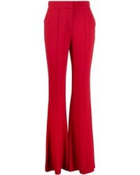 Elie Saab - High-Waisted Crepe Flared Trousers - Lyst