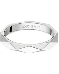 Boucheron - Facette Platinum Ring - Lyst