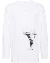 Y's Yohji Yamamoto - Graphic-Print Cotton T-Shirt - Lyst