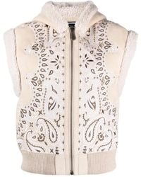 Philipp Plein - Bandana-Print Sleeveless Jacket - Lyst