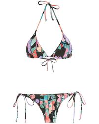 Amir Slama - Print Hibiscus Bikini Set - Lyst