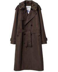 Burberry - Trench Ceinturé À Carreaux - Lyst