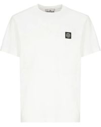 Stone Island - Classic Slim-Fit T-Shirt With Round Neckline - Lyst