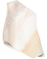 Pleats Please Issey Miyake - One-Shoulder Pleated Top - Lyst