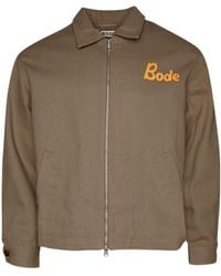 Bode - Graphic-print Cotton Bomber Jacket - Lyst