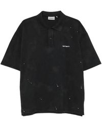 Carhartt - Paint-Splatter Logo-Embroidered Polo Shirt - Lyst