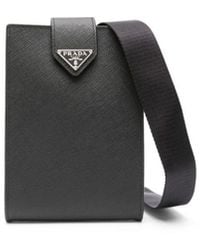 Prada - Saffiano-leather Iphone 14 Pro Max Case - Lyst