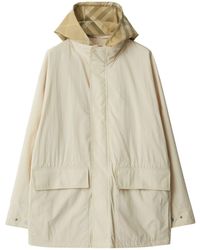 Burberry - Ekd Check-print Hooded Jacket - Lyst