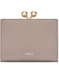 Furla - Dots Printed Clasp Wallet - Lyst