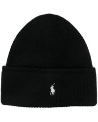 Polo Ralph Lauren - Embroidered Wool Fisherman Beanie - Lyst
