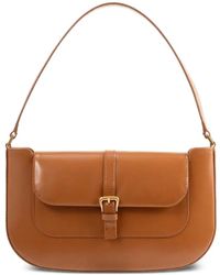 BY FAR - Miranda Summer Flap Semi Patent-Leather Shoulder Bag - Lyst