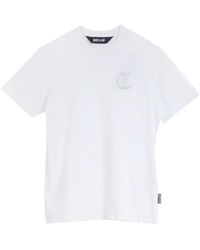 Just Cavalli - Logo-Embroidery T-Shirt - Lyst