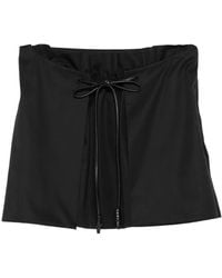 Loewe - Cotton Blend Mini Skirt - Lyst