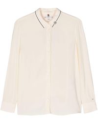 Tommy Hilfiger - Classic-collar Crepe Shirt - Lyst