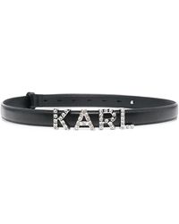 Karl Lagerfeld - Cintura con strass - Lyst